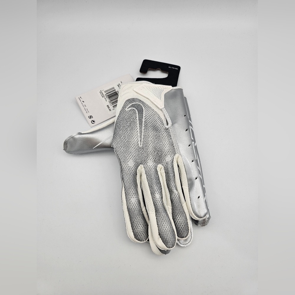 Nike Vapor Jet 7.0 Football Gloves Silver-White Unisex Size 2XL DR5111-145